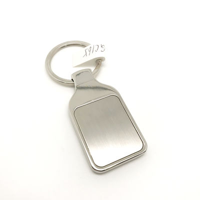 G Metall Schlüsselhalter in Silber mit individueller Polybag-Packung