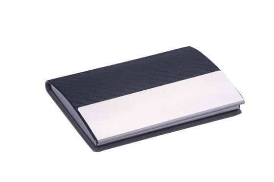 Metall-PU-Slim-Minimalist-Rechteck-Visitenkartenhalter