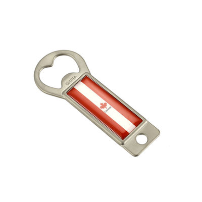 Scheinende Nickelplattierte Zinklegierung Metallflaschenöffner Schlüsselkette