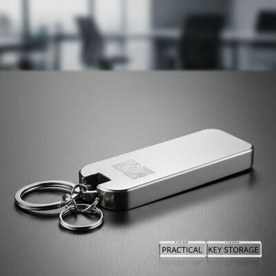 Zinklegierung Metall Schlüsselhohner Dauerhafte Konstruktion OEM ODM Geeignet für kundenspezifische Marken und praktische Schlüssellagerung