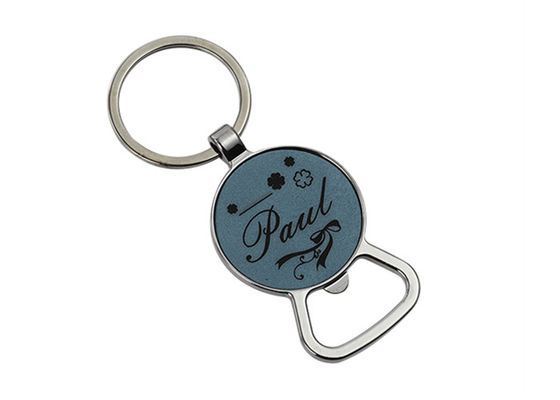 Der Laser-Logo-65mm Stärke-Schlüsselanhänger Flaschen-Öffner-Schlüssel-Halter-Andenken-4mm