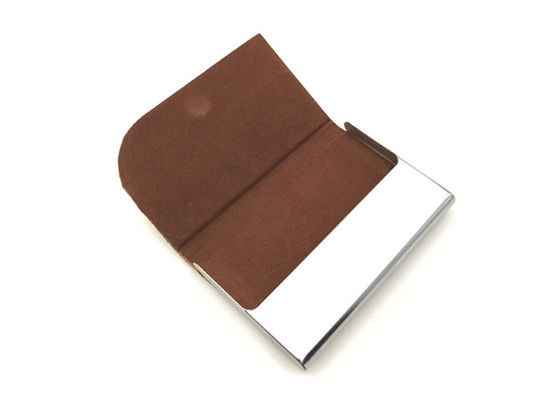 Rostfreier Eisen PU-Lederkorken-Kartenhalter magnetischer freundlicher Karten-Kasten 65g Eco