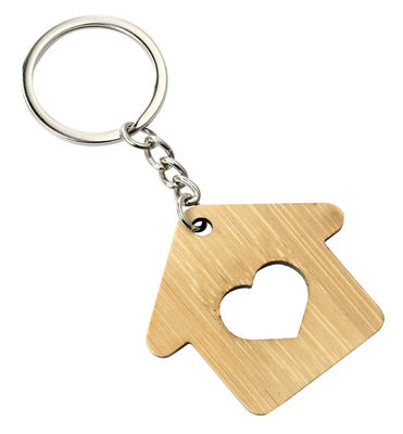 Schlüsselkette Ring Metal Pendant Bag Gift des natürlichen Holzhauses