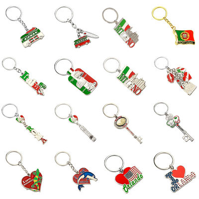 Gravierte Andenken-Zink-Legierungs-Metallschlüsselkette - zeitloses und elegantes Geschenk