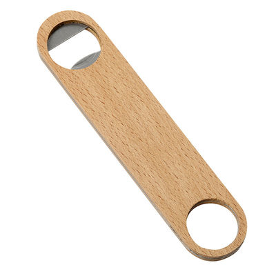 Buchenholz-Metallflaschen-Öffner-Sublimation - perfekt für Gifting 4cm