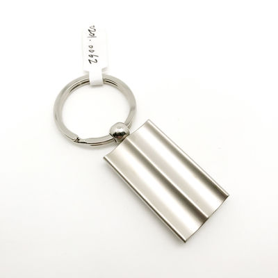 Silber persönliche Schlüsselkette mit individueller Logo-Design-Option