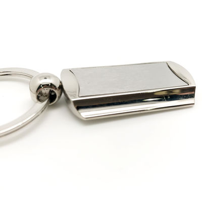 Erhältlicher Metall-Schlüsselhalter als Foto mit individueller Polybag