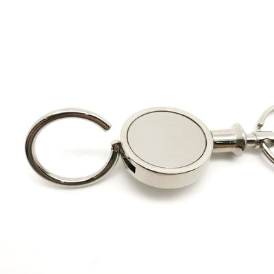 Silber Logo Customized Logo Metall Schlüsselfelder Halter
