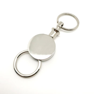 Silber Logo Customized Logo Metall Schlüsselfelder Halter