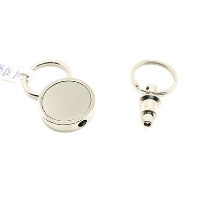Silber Logo Customized Logo Metall Schlüsselfelder Halter