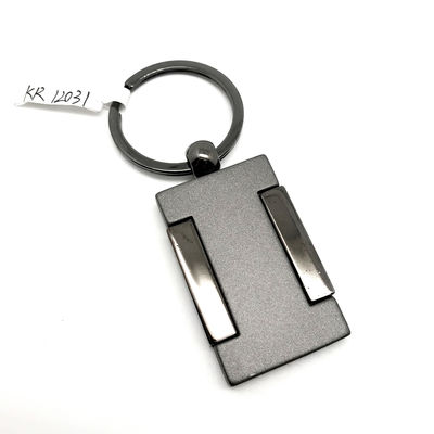 MOQ 500 Schwarzer Waffenkleur Metall Schlüsselfelder mit individuellem Logo für