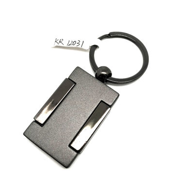 MOQ 500 Schwarzer Waffenkleur Metall Schlüsselfelder mit individuellem Logo für