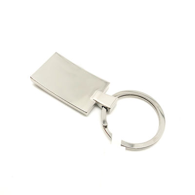 Einzelne Polybag-Packung für langlebige Metallschlüsselhalter mit Silberveredelung