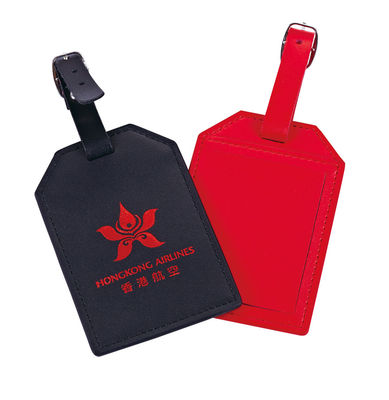 Custom Logo PU Gepäcktag mit sicheren Buckel-Gürteln Budgetfreundliches Geschenk für Reisende