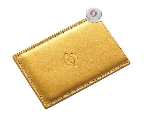 Custom Logo PU Taschenspiegel mit klappbarem Design und 1x Vergrößerung