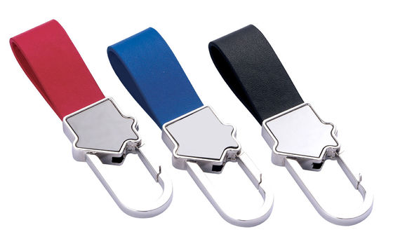 Klassischer Lederschlüsselhalter mit individuellem Muster, Farben und Designs verfügbar