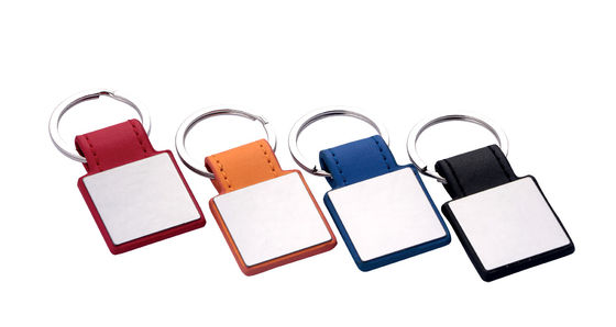 Customized Polybag Keychain Klassiker Stil Echtleder Schlüsselring für alle Schlüssel