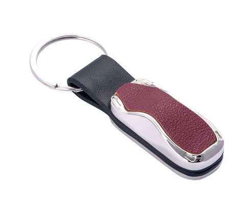 Personalisierte klassische Top-Grain-Leder-Schlüsselketten in verschiedenen Farben