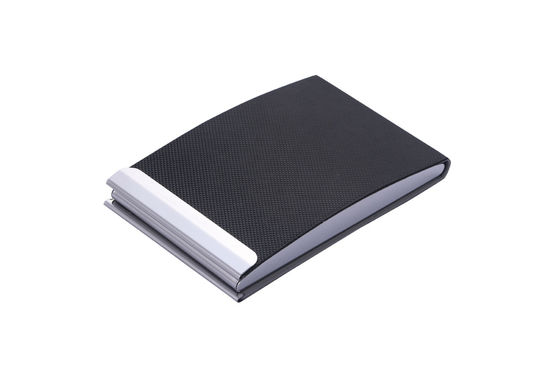 Metall/PU Visitenkartenhalter mit Schnappverschluss Professionelles und elegantes Design