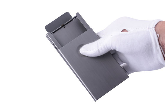 Schnappmetall-Visitenkartenkoffer Rechteckform