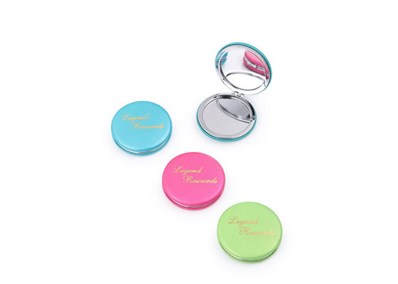 Taschen-Spiegel PU-Vertrags-Handtaschen-Spiegel Macaron fördernde kosmetische