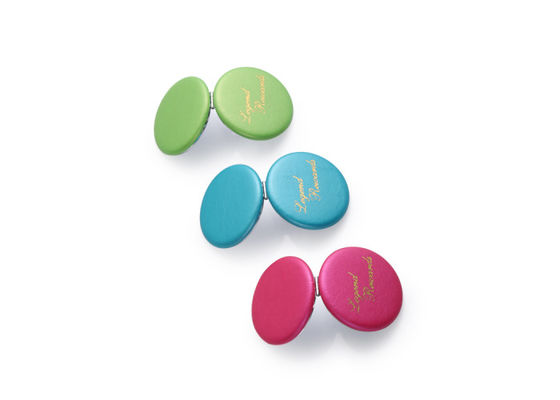Taschen-Spiegel PU-Vertrags-Handtaschen-Spiegel Macaron fördernde kosmetische