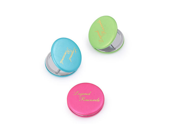 Taschen-Spiegel PU-Vertrags-Handtaschen-Spiegel Macaron fördernde kosmetische