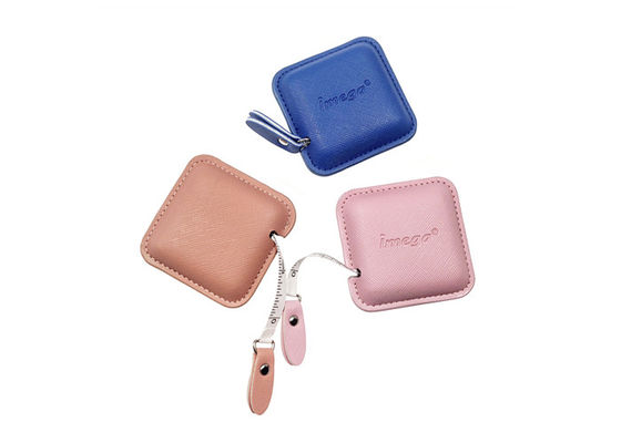 Bunter 20mm rosa einziehbarer Maßband Körper-personifizierte ABS-PU mit Leder zu überziehen