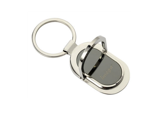 Personifizierter Ellipsen-Metallschlüsselkettenhalter-Zink-Legierungs-Telefon-Halter-Schlüsselring