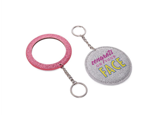 Mini Pantone Metal Cosmetic Pocket-Spiegel PU-Leder-Reise-Schminkspiegel