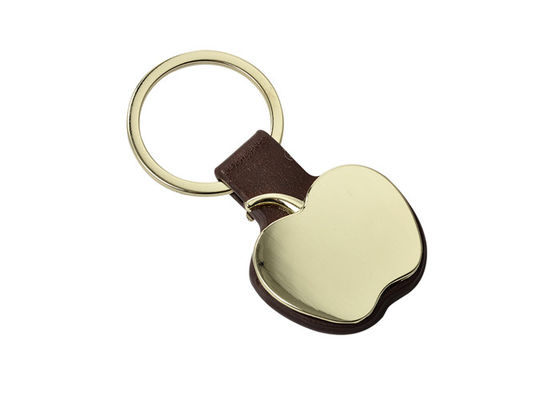 Legierungs-PU-lederne Schlüsselkette Pantone Rose Gold Key Rings Zinc