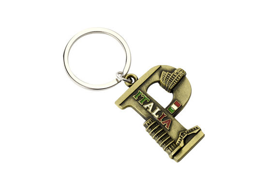 Laser, der starken Andenkenschlüsselkette Metallring des Buchstabe-Schlüsselring-4mm graviert