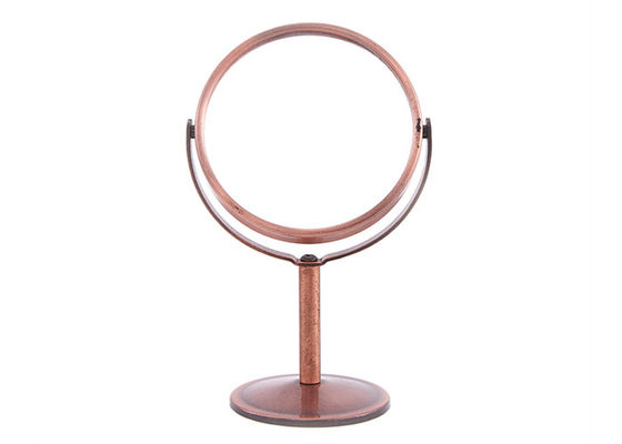 Runder drehbarer kosmetischer Tabellen-Spiegel-doppelte Seiten Mini Rose Desk Top Mirror