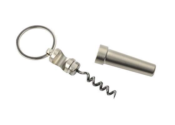 Multifunktionsschlüsselkettenmetallflaschen-Öffner-Schlüssel-Halter-Silber 17mm