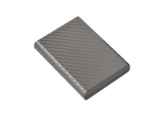 Kohlenstoff-Faser-Metallleder-Kreditkarte-Geldbörsen-Halter-Rechteck-Andenken-Geschenk