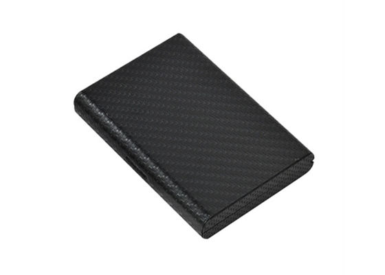 Kohlenstoff-Faser-Kreditkarte-Organisator Wallet RFID, das ledernes Aluminium blockiert