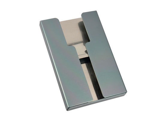 Offenes Aluminiumkreditkarte-Geldbörsen-Halter-Rechteck kundengebundenes Logo
