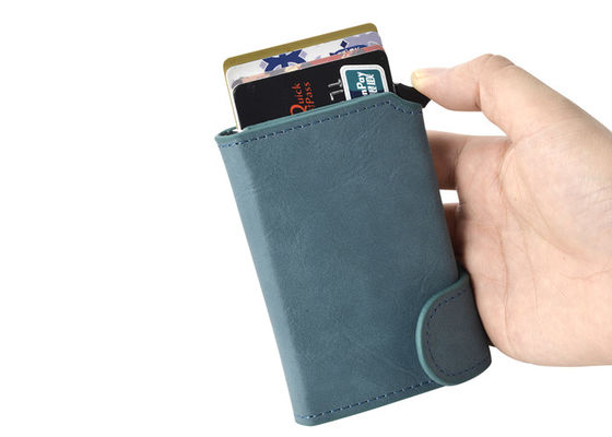 RFID-Kreditkarte-Organisator-Wallet Insert PU überziehen UVdruckaluminium mit Leder