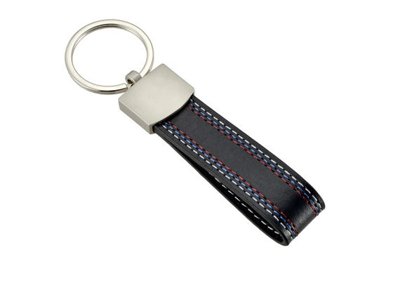 Lederne Schlüsselanhänger Gewebebeschaffenheit PUs fertigten Logo Multifunction Key Holder besonders an