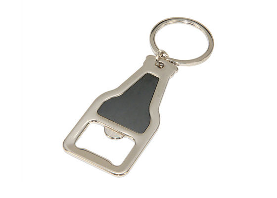 Bier formen silbernes Metallschlüsselhalter-Halter-Schlüsselring-Flaschen-Öffnerschlüsselkette