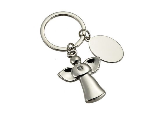 Geschenk Angel Metal Laser Engraved Keyringss Logo Cute Key Chain Souvenir