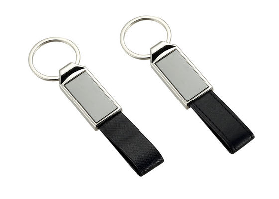 Nähende Schlüsselanhänger-Zink-Legierung Mini Key Holder Leather Strap PUs lederne