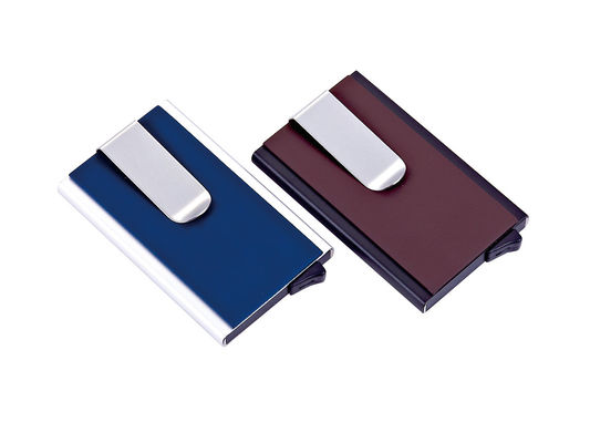 Guter Preis RFID-blockende PU-Aluminium-Kreditkartenhalter mit 8-10 Kartenkapazität für sichere Organisation Online
