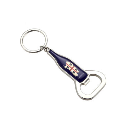 Guter Preis Personalisierter Bierflaschenöffner / Schlüsselanhänger mit Silber-Zink-Legierungsbau Online