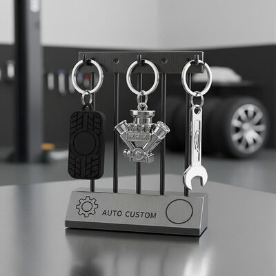 Guter Preis Schlüsselanhängerhalter mit individuellem Auto-Schlüsselanhänger mit individuellem Logo für Autowerkstätten, Fahrzeugindividualisierung und Marketingkampagnen Online