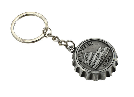 Guter Preis Flaschen-Öffnerschlüsselkette Matt Gun Bottle Cap Keychains Eisen personifizierte Online