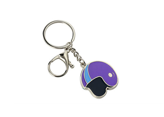 Guter Preis Andenken Pantone-Sturzhelm-nettes Metallschlüsselkette emaillieren Stärke Iron Mans 3mm Online