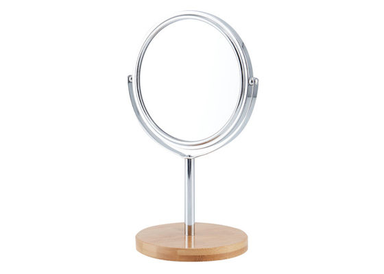 Guter Preis Druckender runder Schminkspiegel-drehbarer doppelseitiger Spiegel-Glas-Laser-UVstich Online