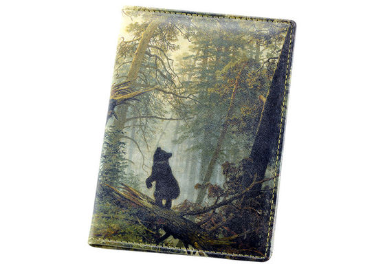 Guter Preis Druck der Muster-Reise-PU-Pass-Halter-Geldbörsen-Rechteck-Abdeckung Online